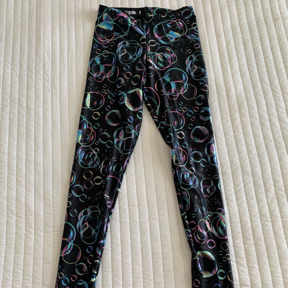 Black Milk Leggings - Bubbles, Small